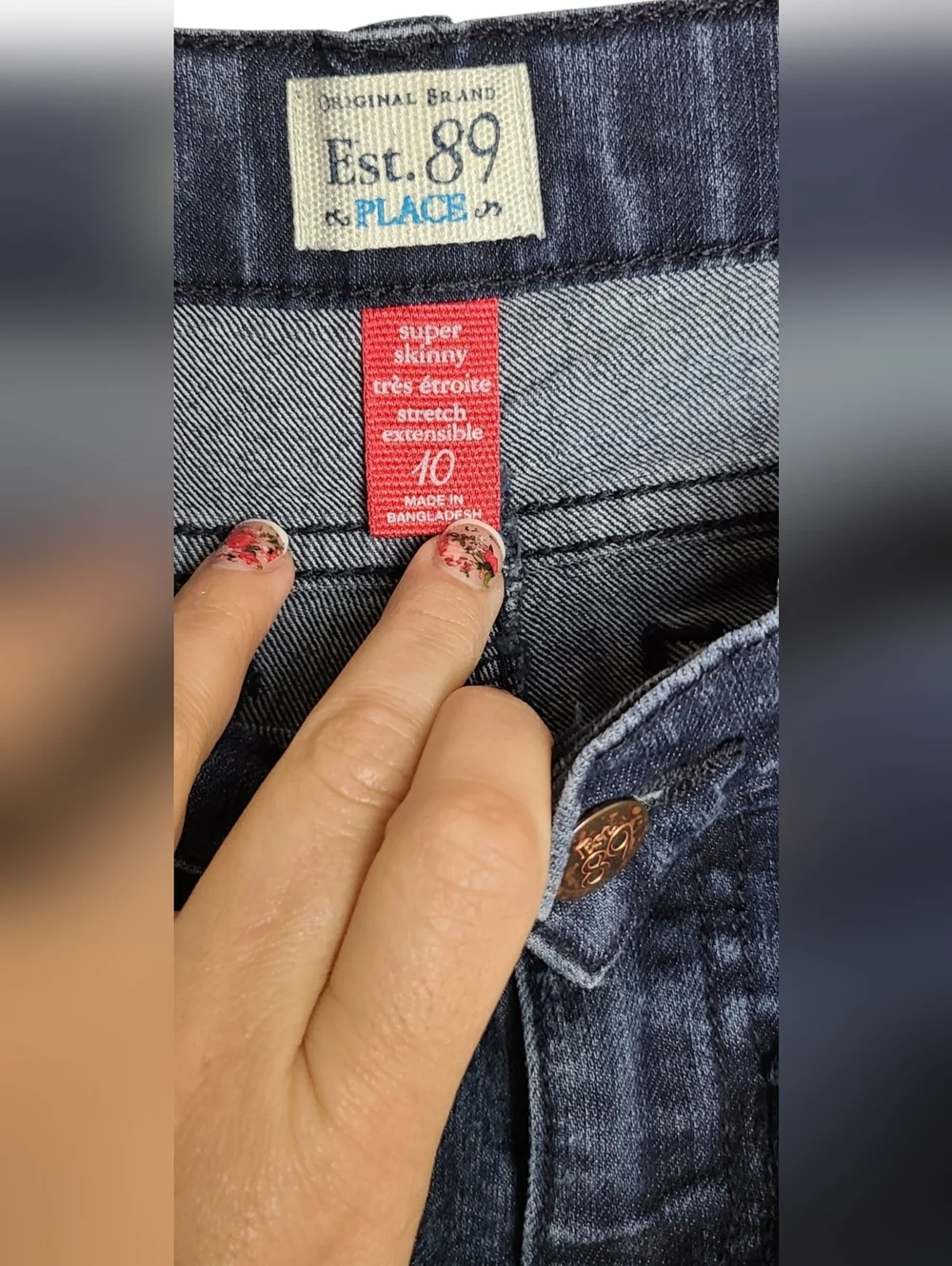 THE CHILDRENS PLACE | SUPER SKINNY JEANS | SIZE 10